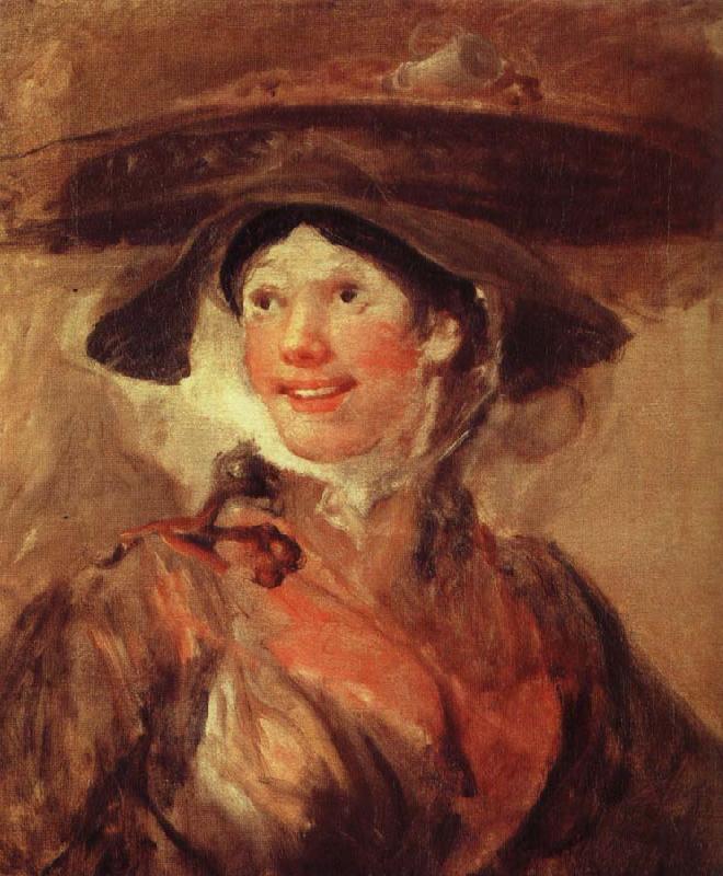 William Hogarth the shrimp girl oil painting image